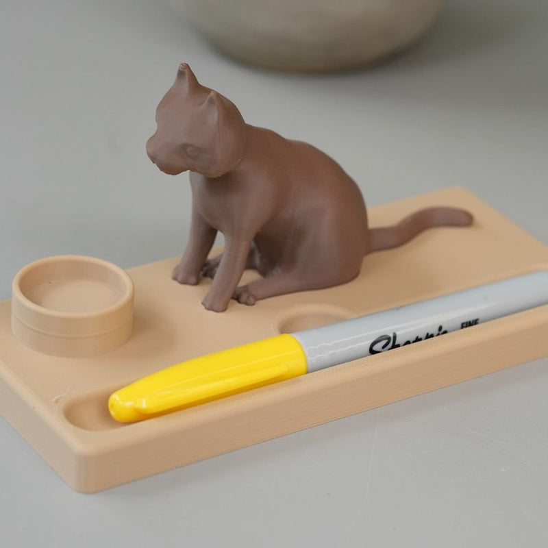 Cat pen holder