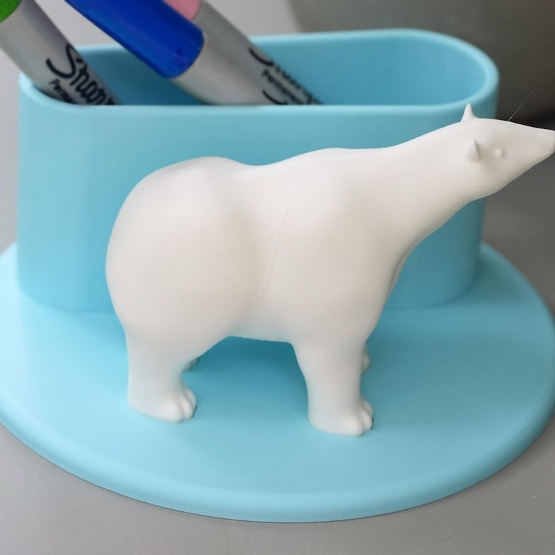 Polar bear pen holder