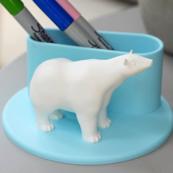 Polar bear pen holder