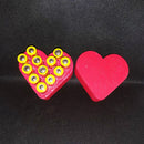 Heart-shaped battery box 12xAAA