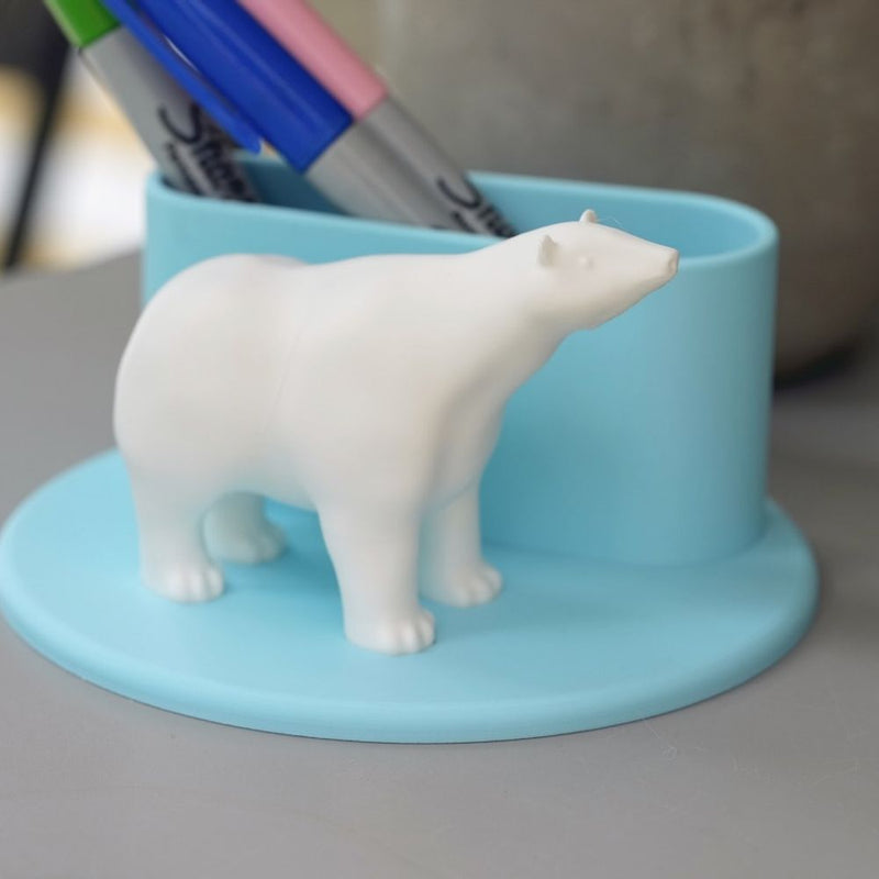 Polar bear pen holder