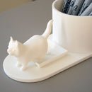 Cat litter box pen holder