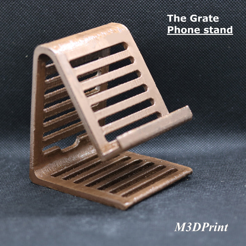 Grate phone stand