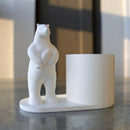 Polar pen holder with fish