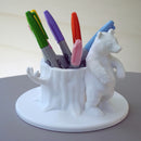 Scratching bear pen holder