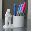 Polar pen holder with fish