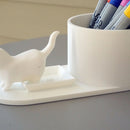Cat litter box pen holder