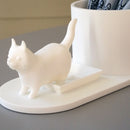 Cat litter box pen holder