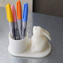 Small bunny rabbit pen holder