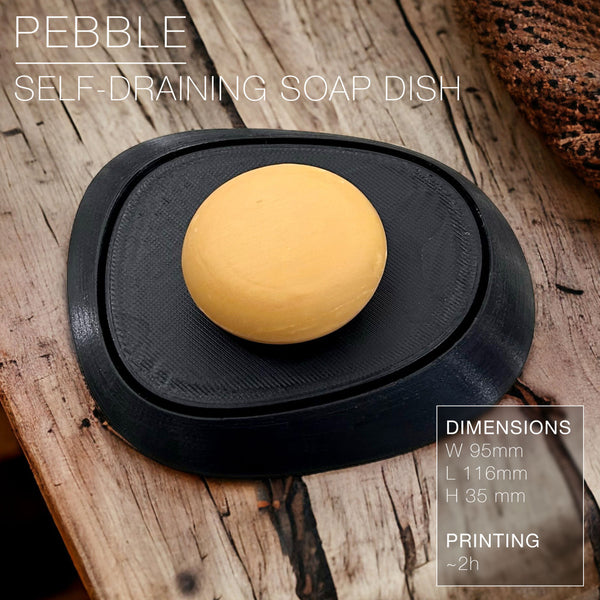 PEBBLE | self-draining soap dish