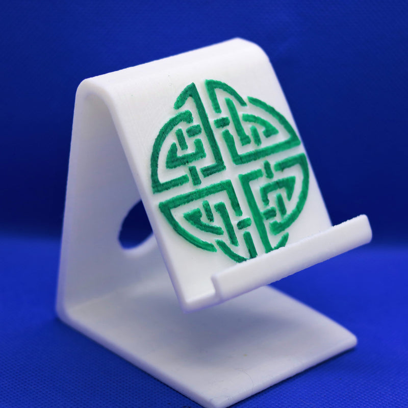 Celtic circle knot phone stand