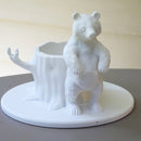 Scratching bear pen holder
