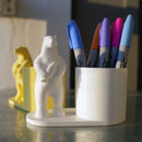 Polar pen holder with fish