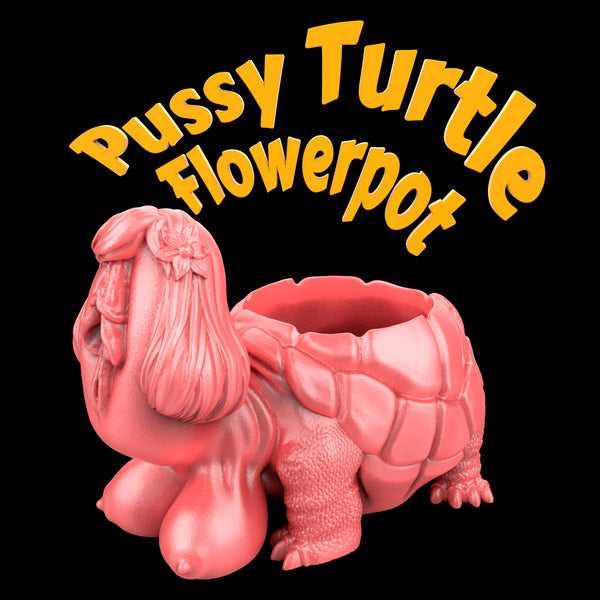 Pussy Turtle Flowerpot