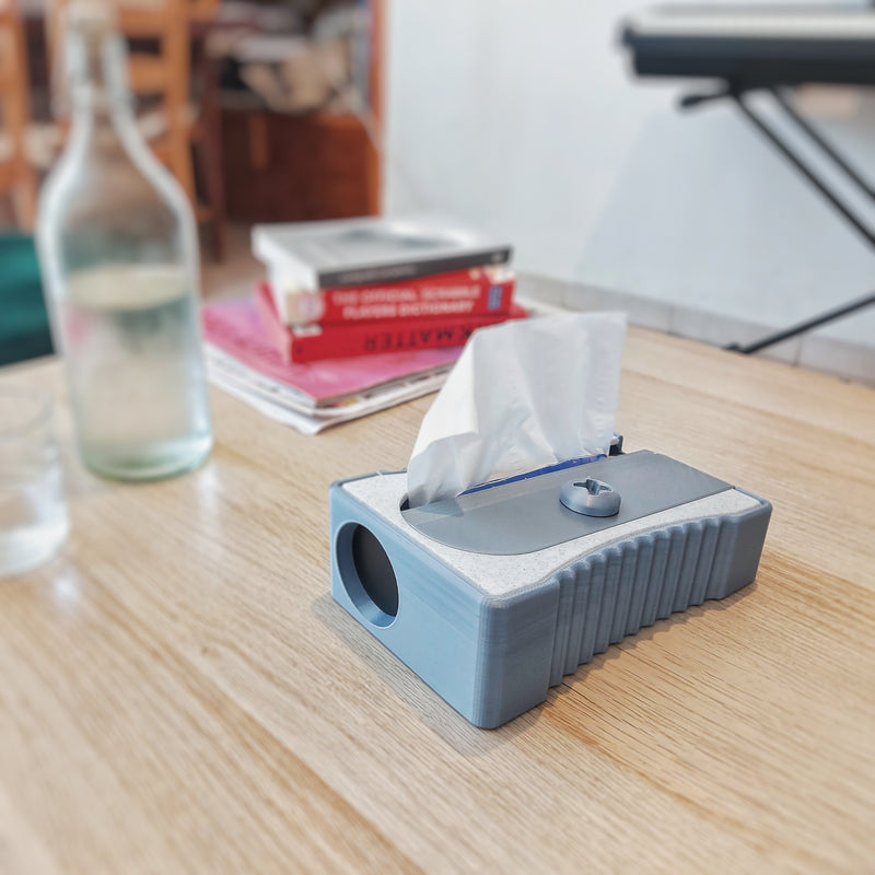 Pencil Sharpener Tissue Box