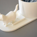 Cat litter box pen holder
