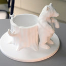 Scratching bear pen holder