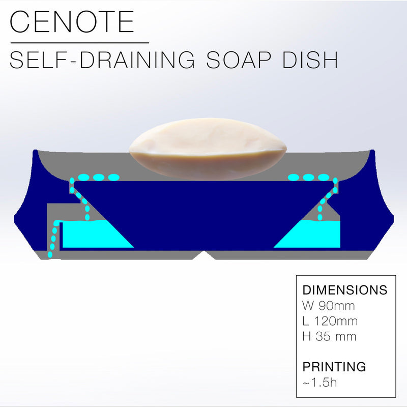 CENOTE | Self-draining soap dish