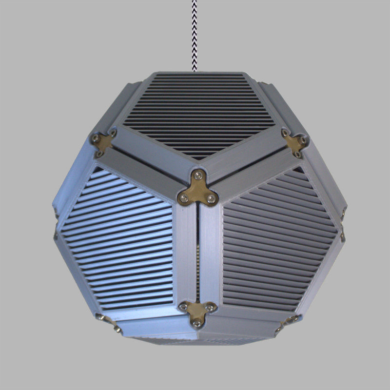 Slatted Dodecahedron Lampshade