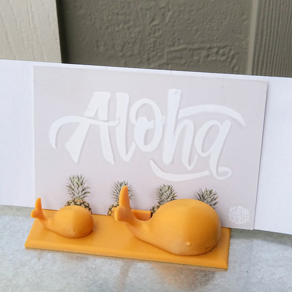 Whale letter holder