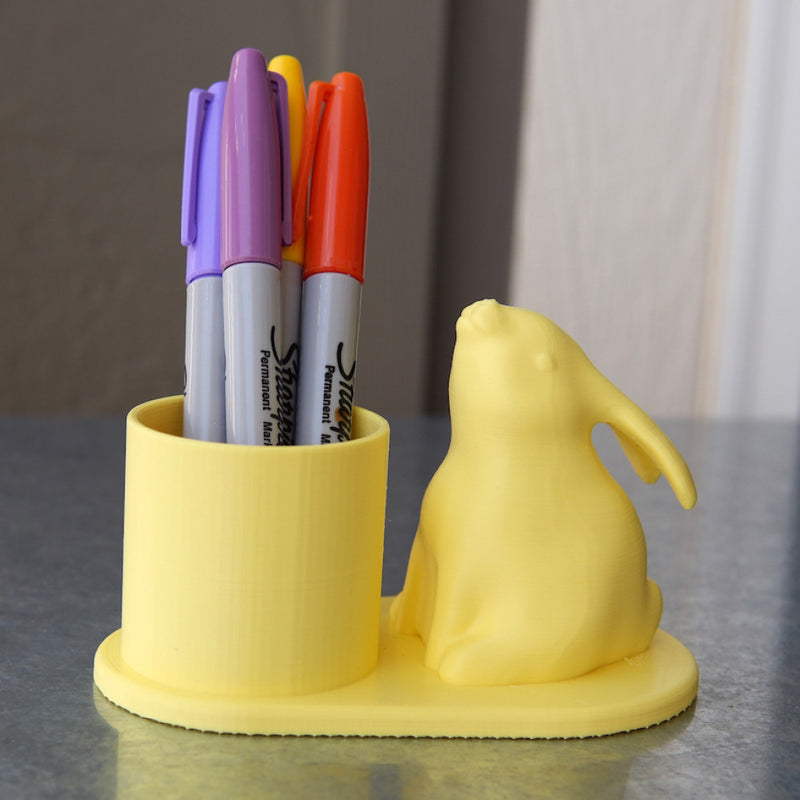 Small bunny rabbit pen holder