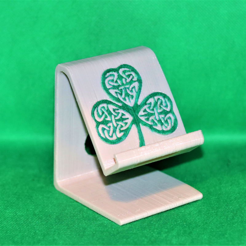 Celtic Shamrock phone stand